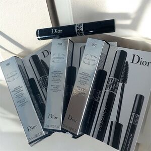 Lot of 3 Dior Diorshow 090 Pro Black Travel Size Mascara 1.5ml each NEW